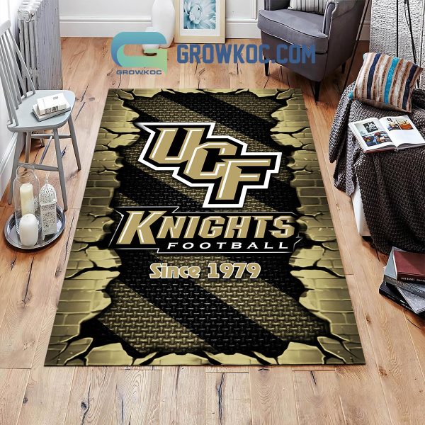 UCF Knights Football Team Living Room Rug