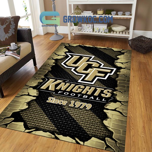 UCF Knights Football Team Living Room Rug