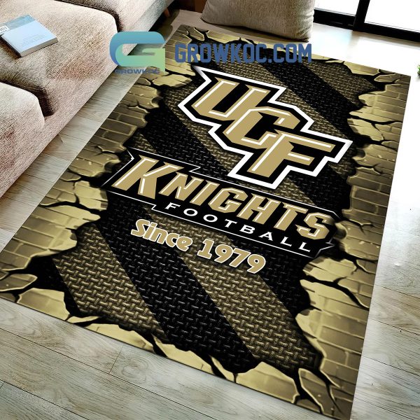 UCF Knights Football Team Living Room Rug