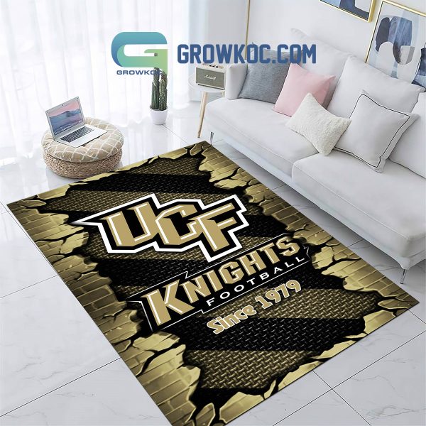 UCF Knights Football Team Living Room Rug