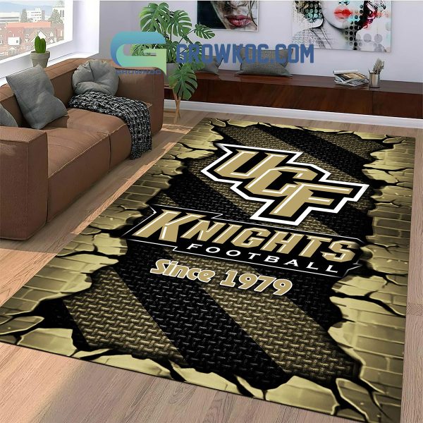 UCF Knights Football Team Living Room Rug