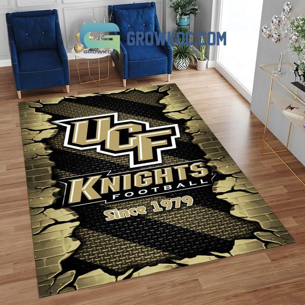 UCF Knights Football Team Living Room Rug