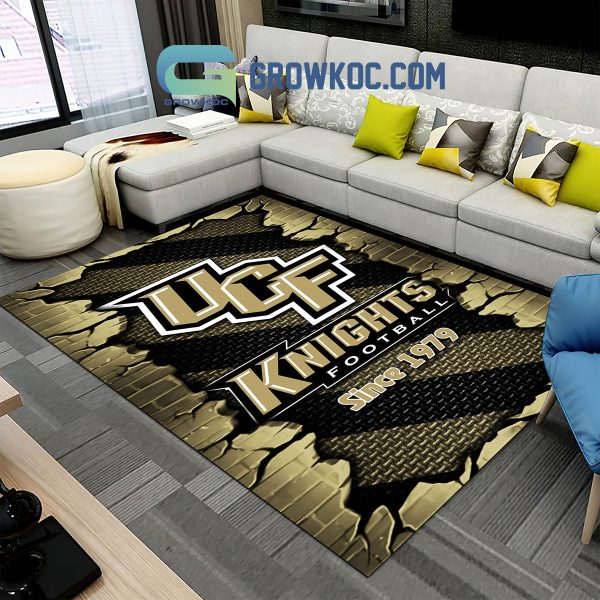 UCF Knights Football Team Living Room Rug