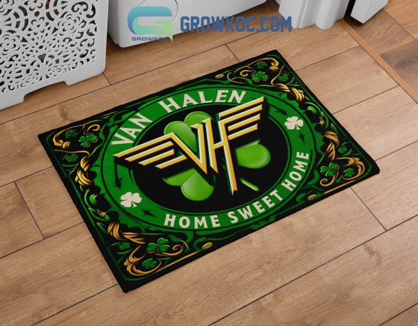 Van Halen Home Sweet Home Happy St. Patrick’s Day Doormat