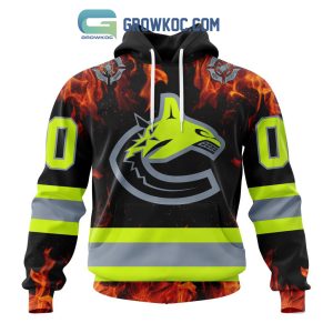 Vancouver Canucks Honoring Firefighters Hoodie Shirts