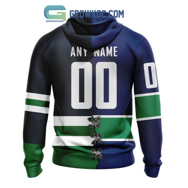 Vancouver Canucks Mix Reverse Retro Personalized Hoodie Shirts