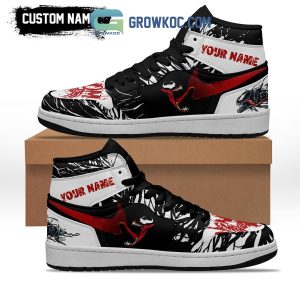 Venom Spider Man Personalized Air Jordan 1 Shoes