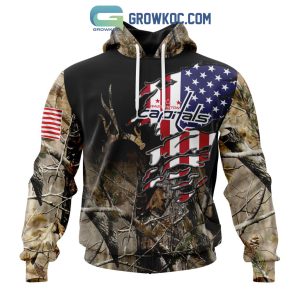 Washington Capitals NHL Special Camo Realtree Hunting Personalized Hoodie T Shirt