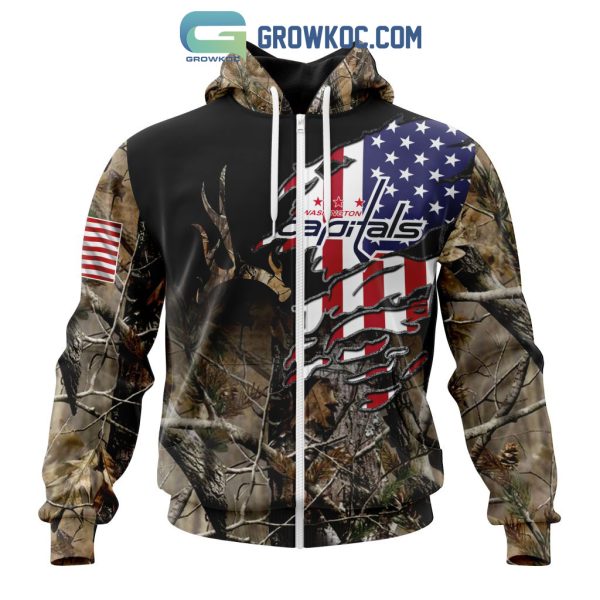 Washington Capitals NHL Special Camo Realtree Hunting Personalized Hoodie T Shirt