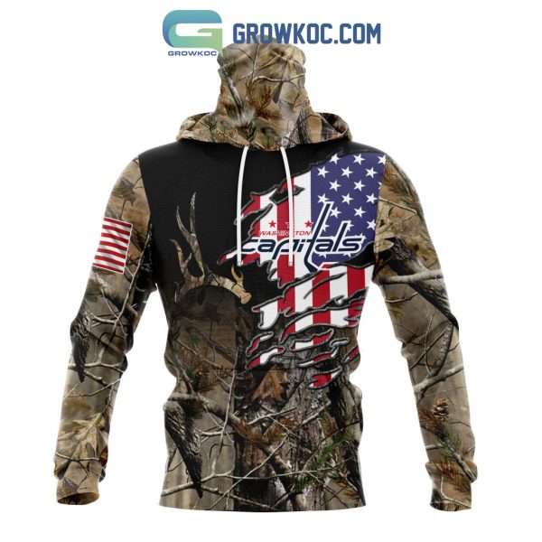 Washington Capitals NHL Special Camo Realtree Hunting Personalized Hoodie T Shirt