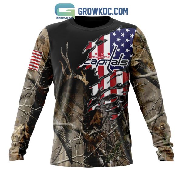 Washington Capitals NHL Special Camo Realtree Hunting Personalized Hoodie T Shirt