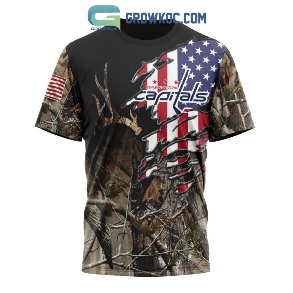 Washington Capitals NHL Special Camo Realtree Hunting Personalized Hoodie T Shirt