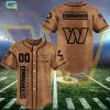 Pittsburgh Steelers Brown American Flag Personalized Baseball Jersey