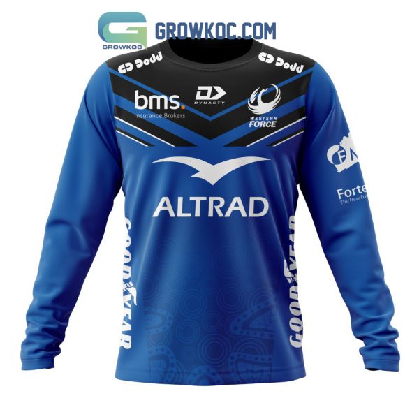 Western Force Personalized 2024 Home Super Rugby Fan Hoodie Shirts