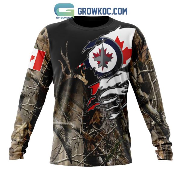 Winnipeg Jets NHL Special Camo Realtree Hunting Personalized Hoodie T Shirt