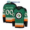 Washington Capitals St.Patrick’s Day Personalized Long Sleeve Hockey Jersey