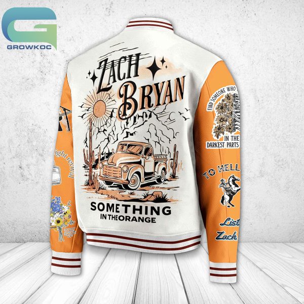Zach Bryan Something In The Orange Personalized Baseball Jacket