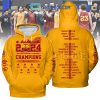 2024 Big 12 Men’s Basketball Tournament Champions Iowa State Cyclones Gold Design Hoodie T Shirt