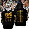 2024 Iowa Hawkeyes Big Ten Champions Back To Back Hoodie Shirts Yellow Design