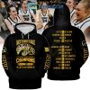 2024 Iowa Hawkeyes Big Ten Champions Back To Back Hoodie Shirts Yellow Design