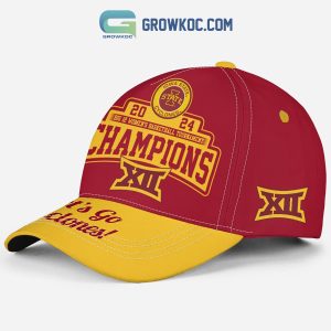 2024 Iowa State Cyclones Big 12 Basketball Champions Red Version Cap