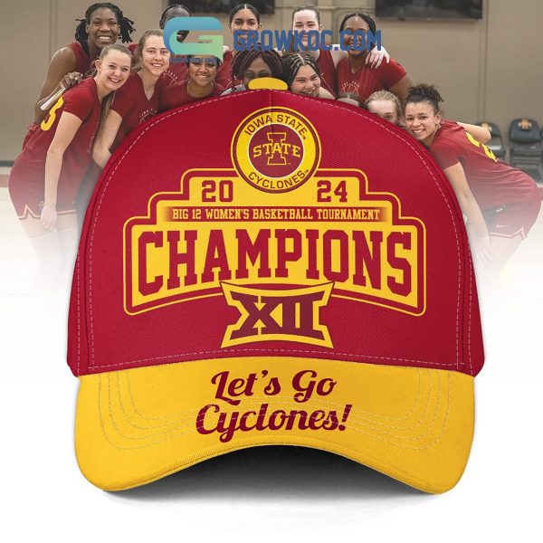 2024 Iowa State Cyclones Big 12 Basketball Champions Red Version Cap