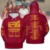 2024 Iowa State Cyclones Big 12 Basketball Champions Hoodie Shirts Yellow Design