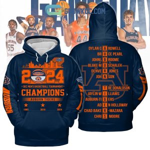 2024 Sec Men’s Basketball Champions Auburn Tigers Navy Design Hoodie T Shirt