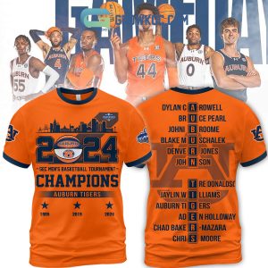 2024 Sec Men’s Basketball Champions Auburn Tigers Orange Version Hoodie T Shirt