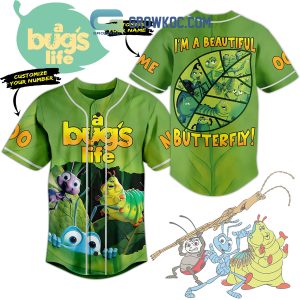 A Bug’s Life I’m A Beautiful Butterfly Personalized Baseball Jersey