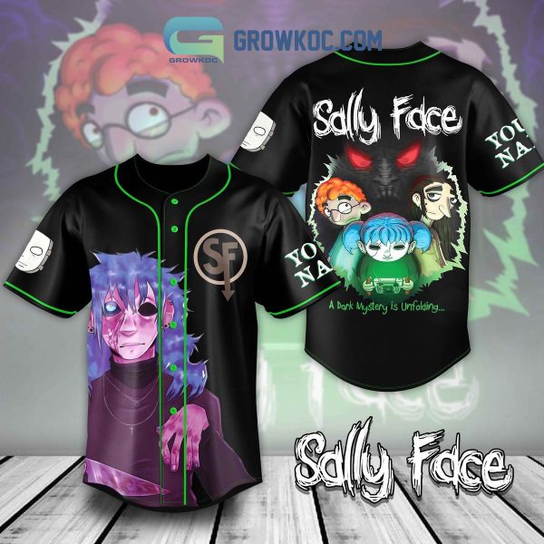 A Dark Mystery Is Unfolding Sally Face Personalized Baseball Jersey