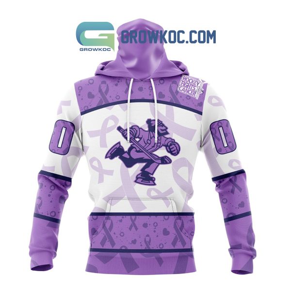 Abbotsford Canucks Fight Cancer Lavender Personalized Hoodie Shirts