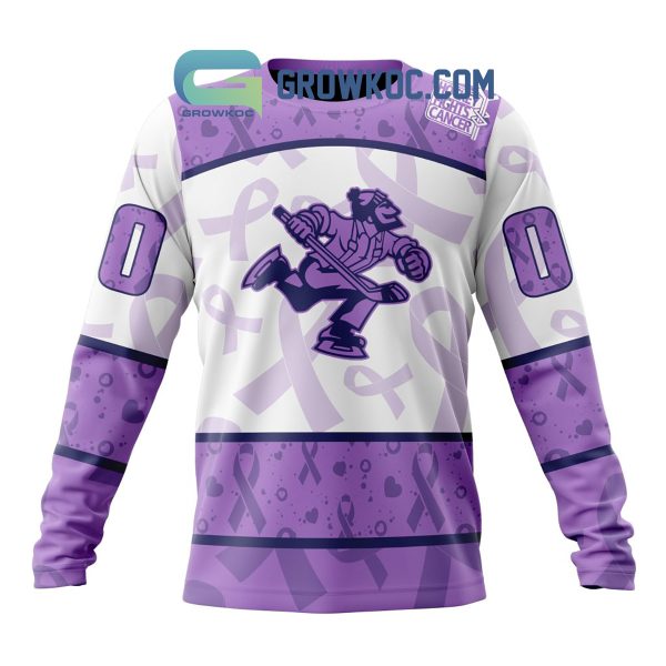 Abbotsford Canucks Fight Cancer Lavender Personalized Hoodie Shirts