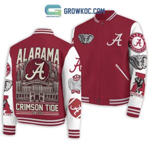 Alabama Crimson Tide Roll Tide Est 1892 Baseball Jacket