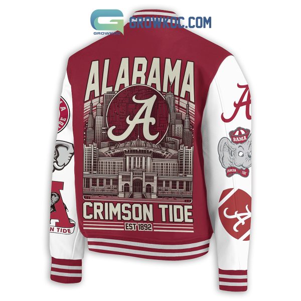 Alabama Crimson Tide Roll Tide Est 1892 Baseball Jacket