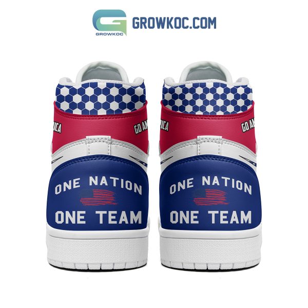 American Soccer Team One Nation One Team Go American Air Jordan 1 Shoes
