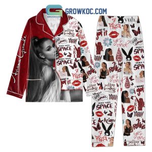 Ariana Grande I’mma Need Space Polyester Pajamas Set White Design