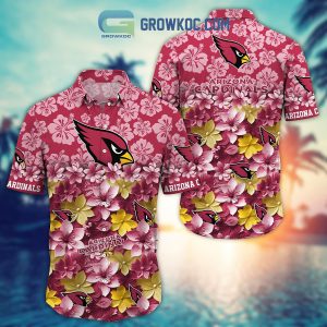 Arizona Cardinals Hibiscus Summer Flower Hawaiian Shirt
