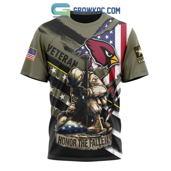 Arizona Cardinals NFL Veterans Honor The Fallen Personalized Hoodie T Shirt