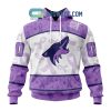 Boston Bruins Lavender Fight Cancer Personalized Hoodie Shirts
