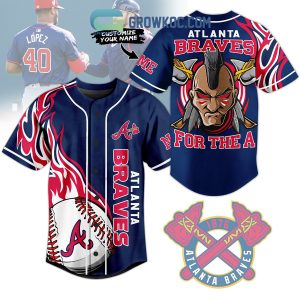Atlanta Braves For The A Fan Personalized Baseball Jersey