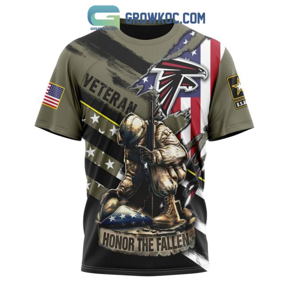 Atlanta Falcons NFL Veterans Honor The Fallen Personalized Hoodie T Shirt
