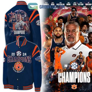 Auburn Tigers 2024 SEC Basketball Men’s Tournament Champions Baseball Jacket