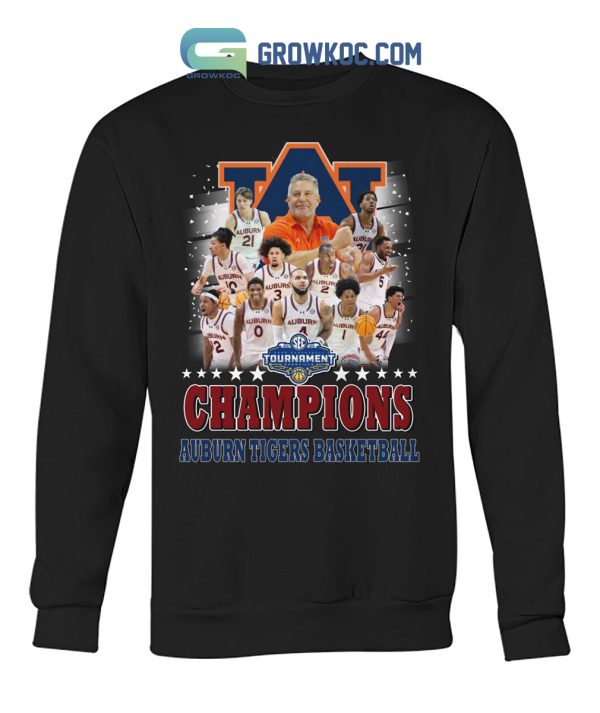 Auburn Tigers Basketball SEC Tournament Champions 2024 T-Shirt