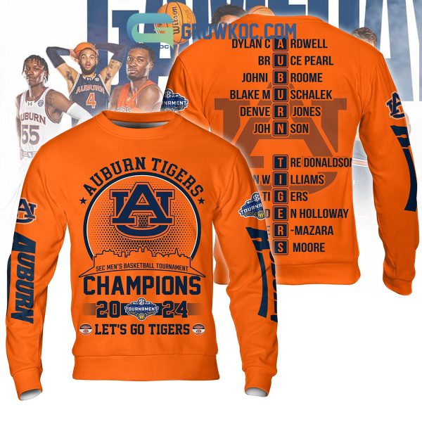 Auburn Tigers Sec Men’s Basketball Champions 2024 Orange Version Hoodie T Shirt