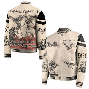 Avenged Sevenfold Dancing In The Wind As Roses Born Again Baseball Jacket