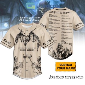 Avenged Sevenfold Step Out The Circle Of Time Become Nothing Personalized Baseball Jersey