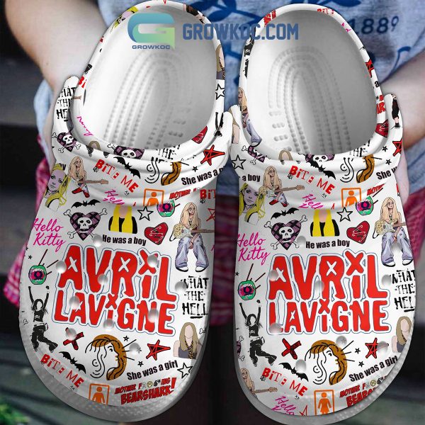 Avril Lavigne Bit Me Hello Kitty Clogs Crocs