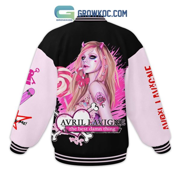 Avril Lavigne Bite Me The Best Damn Thing Baseball Jacket
