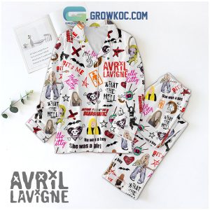 Avril Lavigne What The Hell She Was A Girl Pajamas Set